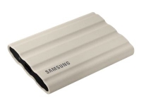 Samsung T7 Shield MU-PE1T0K - SSD - kryptert - 1 TB - ekstern (bærbar) - USB 3.2 Gen 2 (USB-C kontakt) - 256-bit AES - beige