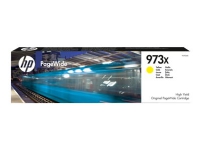 HP 973X - Høy ytelse - gul - original - PageWide - blekkpatron - for PageWide Managed MFP P57750, P55250 PageWide Pro 452, 477