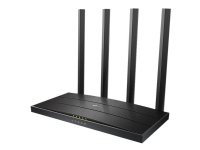 TP-Link Archer C6 V3.20 - Trådløs ruter - 4-portssvitsj - GigE - 802.11a/b/g/n/ac - Dobbeltbånd