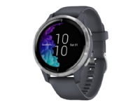 Garmin Venu - Granittblå - sportsur med bånd - silikon - granittblå - håndleddstørrelse: 125-190 mm - display 1.2 - Bluetooth, Wi-Fi, NFC, ANT+ - 46.3 g