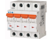 EATON Automatsikring, 4 Polet, 63A, C-Karakteristik, 6 kA, 230 V, bredde 4 moduler