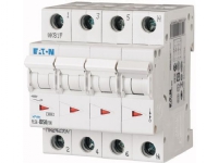 EATON Automatsikring, 4 Polet, 50A, B-Karakteristik, 6 kA, 400 V, bredde 4 moduler