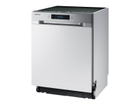 Samsung DW60M6050SS - Oppvaskmaskin - innebygd - Nisje - bredde: 60 cm - dybde: 58 cm - høyde: 82 cm - sølv