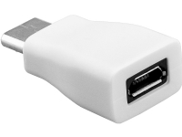 Goobay 71398, USB-C, micro USB 2.0, Hvit