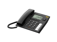 Alcatel T76 Ledningsforbundet telefon, analog Håndfri tale LC-display Sort