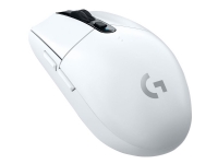 Logitech G G305 - Mus - optisk - 6 knapper - trådløs - LIGHTSPEED - USB trådløs mottaker - hvit