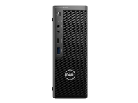 Dell Precision 3240 Compact - USFF - 1 x Core i7 10700 / 2.9 GHz - vPro - RAM 16 GB - SSD 512 GB - Quadro P1000 - GigE - Win 10 Pro 64-bit (inkluderer Win 11 Pro License) - monitor: ingen - svart - BTP - med 1 Year Basic Onsite