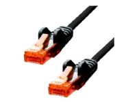 ProXtend - Koblingskabel - RJ-45 (hann) til RJ-45 (hann) - 1 m - 5 mm - UTP - CAT 6 - IEEE 802.3af - med støvel, uten hindringer, flertrådet - svart