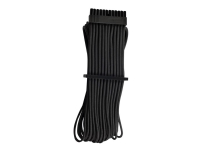 CORSAIR Premium individually sleeved (Type 4, Generation 4) - Strømkabel - 24-pins ATX (hunn) til 24 pin ATX (20+4) (hunn) - 61 cm - svart