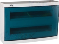 Surface mounted distribution board with DIN rail 2x18 IP30 modules IK07 KDB-S36T 23615