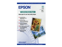 Epson Archival Matte Paper - Matt - A3 (297 x 420 mm) - 192 g/m² - 50 ark papir - for SureColor SC-P700, P7500, P900, P9500, T2100, T3100, T3400, T3405, T5100, T5400, T5405
