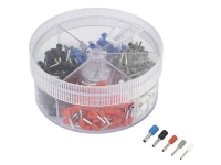 TRU COMPONENTS 737074 Kabelsko-sortiment 0.50 mm² 2.50 mm² Hvid, Grå, Rød, Sort, Blå 400 stk