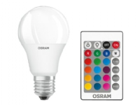 OSRAM STAR+ CLASSIC A - LED-lyspære - form: A60 - mattslipt finish - E27 - 9 W - klasse G - RGB / varmt hvitt lys - 2700 K