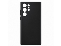Samsung EF-VS908 - Baksidedeksel for mobiltelefon - ekte skinn - svart - for Galaxy S22 Ultra