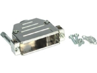 RODAN TECHNOLOGIES Hus til 9 pol SUB-D, metalliseret plasthus med fingerskruer, farve: krom