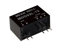 MEAN WELL MDD02L-12, 4.5 - 5.5 V, 2 W, 12 V, -0,083 A, RoHS, 3000 stykker