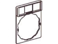SCHNEIDER ELECTRIC Skilteholder 30mm rund i bunden for skilt 8 x 24 mm, passer til XB4 og XB5