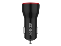 Anker PowerDrive 2 - Bilstrømadapter - 24 watt - 4.8 A - IQ - 2 utgangskontakter (USB) - svart