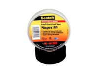 3M Super 88, 1 stykker, Svart, PVC, UL, CSA, VDA, 20 m, 19 mm