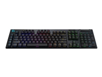 Logitech G915 LIGHTSPEED Wireless RGB Mechanical Gaming Keyboard - GL Tactile - Tastatur - bakgrunnsbelyst - Bluetooth, LIGHTSPEED - Nordisk - tastsvitsj: GL Tactile - svart
