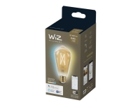 WiZ Whites - LED-filamentlyspære - form: ST64 - klar finish - E27 - 6.7 W (ekvivalent 60 W) - klasse A++ - varm hvitfarge til dagslys - 2700-6500 K