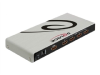 Delock HDMI Splitter - Video/lyd-splitter - 4 x HDMI - stasjonær