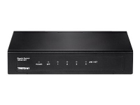 TRENDnet TEG S51SFP - Switch - ikke-styrt - 4 x 10/100/1000 + 1 x Gigabit SFP - veggmonterbar