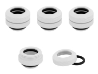 CORSAIR Hydro X Series XF Hardline 12mm OD Fitting - Armatur for væskekjølesystem - hvit (en pakke 4)