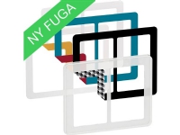LK FUGA CHOICE designramme inkl 6 farvevalg 2x112 modul, frosted