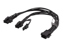 DELTACO SSI-63 - Strømsplitter - 6-pins PCIe-strøm til 8-pins PCIe-strøm