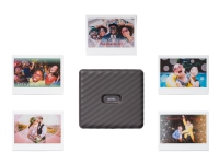 Fujifilm instax Link Wide - Skirver - farge - LED - 86 x 108 mm inntil 5 bilder/min (farge) - kapasitet: 10 fotoer - Bluetooth 4.2 LE - mokka-grå