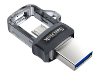 SanDisk Ultra Dual - USB-flashstasjon - 64 GB - USB 3.0 / micro USB