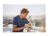 Fitbit Charge 4 - blå - aktivitetssporer med bånd - elastomer - stormblå - båndstørrelse inntil 247 mm - monokrom - NFC, Bluetooth - 30 g