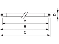 Philips Lighting Lysstofrør Energiklasse: G (A - G) G5 14 W Neutralhvid Rørform (Ø x L) 17 mm x 563 mm 1 stk