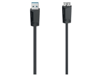 Hama 00200626, 0,75 m, Micro-USB A, USB A, 5000 Mbit/s, Sort