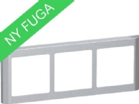 LAURITZ KNUDSEN FUGA SOFT designramme 3 modul vandret, stålmetallic.