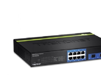 TRENDnet TEG 082WS - Switch - Styrt - 8 x 10/100/1000 + 2 x delt SFP - rackmonterbar