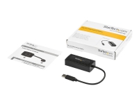 StarTech.com 5GbE USB A to Ethernet Adapter - NBASE-T NIC - USB 3.0 Type A 2.5 GbE /5 GbE Multi Speed Gigabit Network USB 3.1 to RJ45/LAN - Nettverksadapter - USB-C 3.1 Gen 1 - 5GBase-T x 1 + USB 3.0 - svart