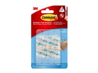 3M Command gennemsigtige minikroge med gennemsigtige strips