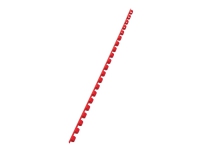 GBC CombBind - 6 mm - 21 ringer - A4 (210 x 297 mm) - 25 ark - rød - 100 stk plastbindekam - for P/N: 2101435, IB271106, IB271717