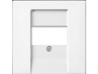 ABB-basic55 Afdækning til multimedieudtag, blank hvid, 1 modul