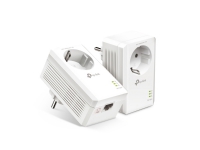 TL-PA7017P Kit AV1000 Gigabit Passthrough - Powerline-adapter - GigE, HomePlug AV (HPAV), HomePlug AV (HPAV) 2.0, IEEE 1901 - kan sluttes til vægstik (Pakke med 2)