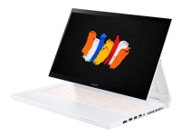 Acer ConceptD 7 Ezel Pro CC715-91P-X2SY - Skyver - Xeon W-10885M / 2.4 GHz - Win 10 Pro 64-bit - Quadro RTX 5000 - 32 GB RAM - 1.024 TB SSD NVMe x 2 - 15.6 IPS berøringsskjerm 3840 x 2160 (Ultra HD 4K) - Wi-Fi 6 - det hvite - kbd: Nordisk