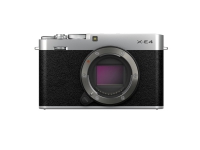Fujifilm X E4, 26,1 MP, 9600 x 2160 piksler, X-Trans CMOS 4, 4K Ultra HD, Berøringsskjerm, Sølv