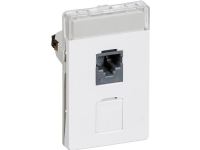 LAURITZ KNUDSEN Dataudtag FUGA® T3 - 1½ modul For 1 stk. kat 5 UTP, LSA Farve: hvid
