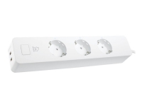 DELTACO Smart Home SH-P03USB2 - Smart strømstripe - AC 200-240 V - 2990 watt - Wi-Fi - inngang: CEE 7/4 - utgangskontakter: 3 (2 x USB, 3 x strøm CEE 7/3) - hvit