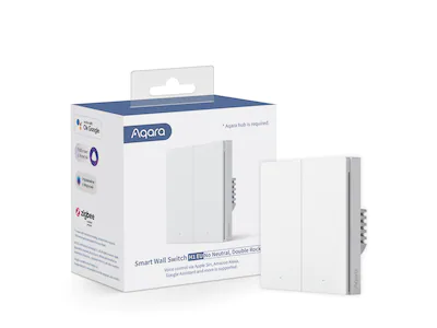 Aqara Smart Wall Switch H1 (ingen nøytral. dobbel bryter)