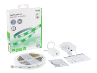 DELTACO SMART HOME - Lysslynge - LED - 24 W - klasse G - RGB / varmt til kaldt hvitlys - 2700-6500 K - hvit