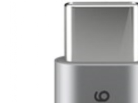 USB-C ™ til USB-C ™ Tekstil kabel med metalpropper (Space grå / sølv) 0,5 m