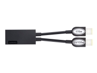 Lenovo Y Cable - Strømsplitter - Slim Tip (hunn) til Slim Tip (hann) - FRU - for ThinkPad Thunderbolt 3 Workstation Dock Gen 2